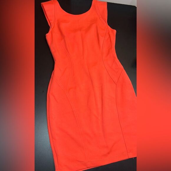 Bailey44 Sahara Dune Mini Coral Ponte Sleeveless Dress size Small EUC - Picture 1 of 8